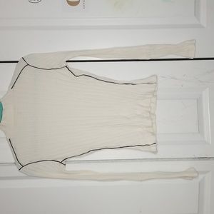 Tommy Hilfiger low turtle neck white long sleeve top
